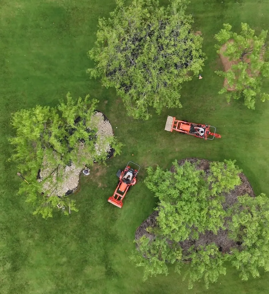 Custom lawn care service for residential properties in Weatherford, TX by Kangaroo Outdoor Solutions