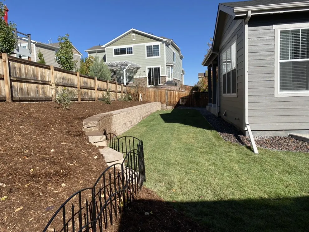 Affordable landscape installation with custom design across Englewood, CO - Kaos Company