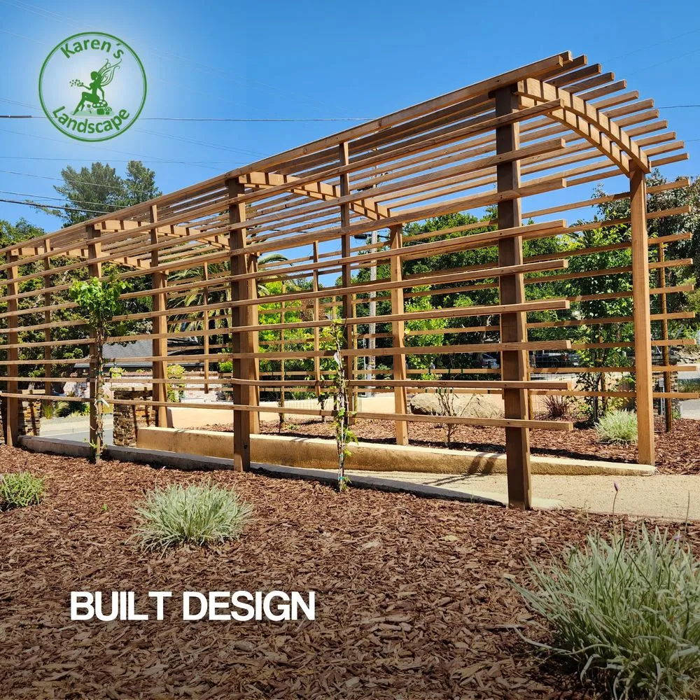 Custom garden landscaping for outdoor upgrades in Cupertino, CA by Karen´s Landscape