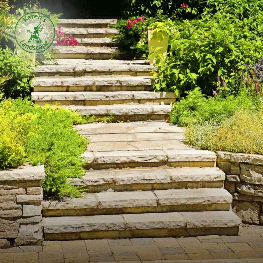 Top-rated landscape installation with custom design in Cupertino, CA by Karen´s Landscape