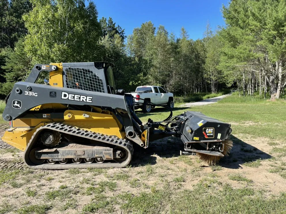 Custom landscape installation for homes in Rogers City, MI by Karsten Development