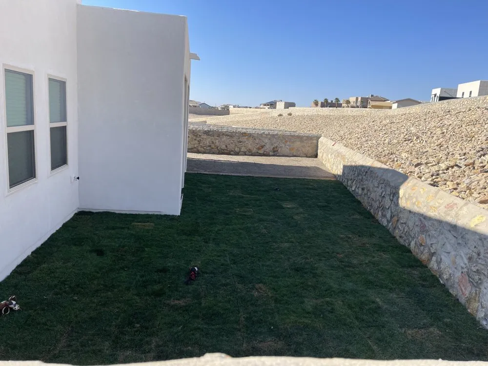 Affordable landscape installation in El Paso, TX by Kasa Roofing & Construction