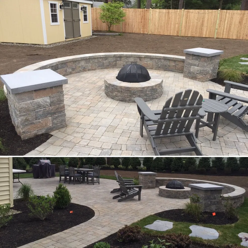 Custom residential landscaping in Albany, NY by Katahdin Stone Works