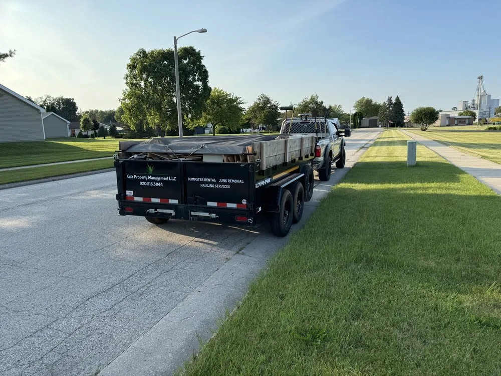 Professional yard cleanup service in Fond du lac, WI by Katz Property Management