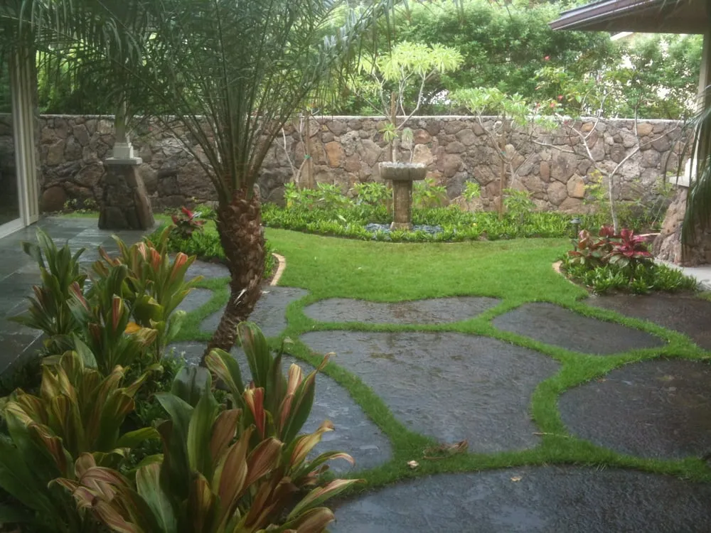 Custom landscape design in Kaneohe, HI - Kawahara Gardening Specialists