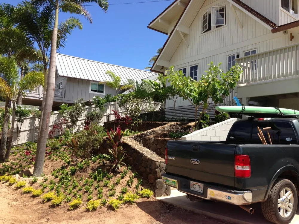 Professional landscape installation in Kaneohe, HI - Kawahara Gardening Specialists