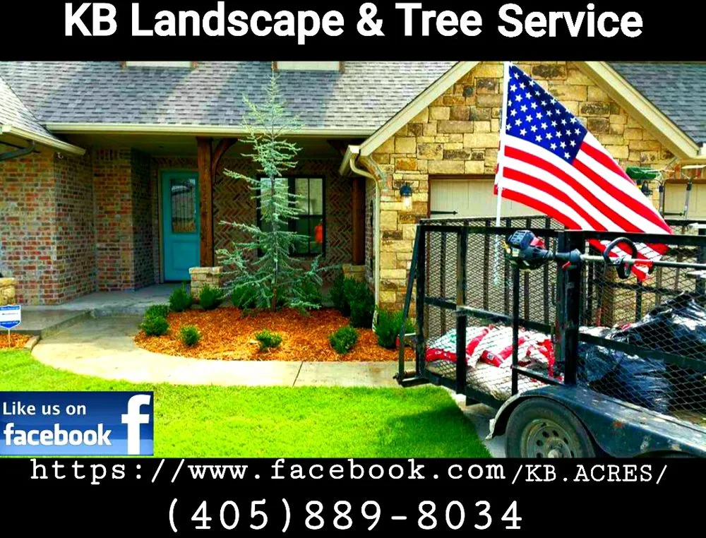 Custom residential landscaping in Yukon, OK by KB Landscape & Tree Service