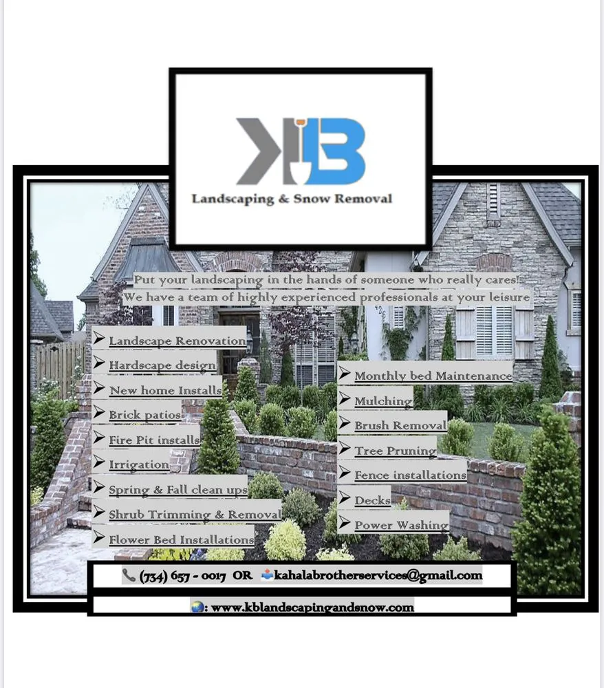 Top-rated outdoor landscaping experts serving Ann Arbor, MI - KB Landscaping & Snow Removal
