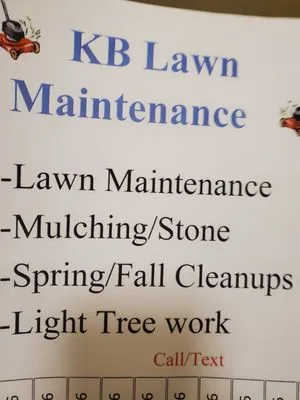 KB Lawn Maintenance Logo