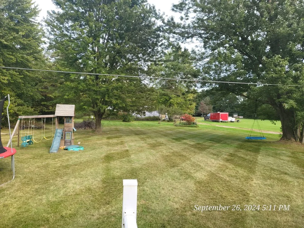 Reliable lawn mowing service for residential properties in Mount Morris, MI by K&B Lawncare