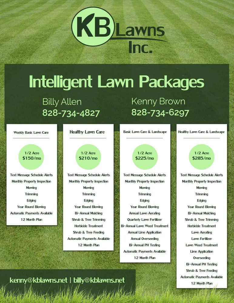 Trusted yard maintenance experts serving Waynesville, NC - KB Lawns