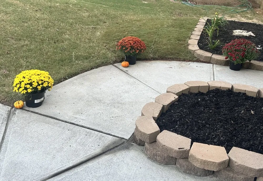 Custom garden landscaping in Athens, GA by K&B Unlimited