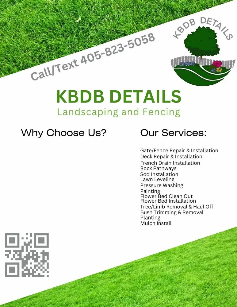 Expert landscape installation for homes in Mustang, OK by KBDB Details