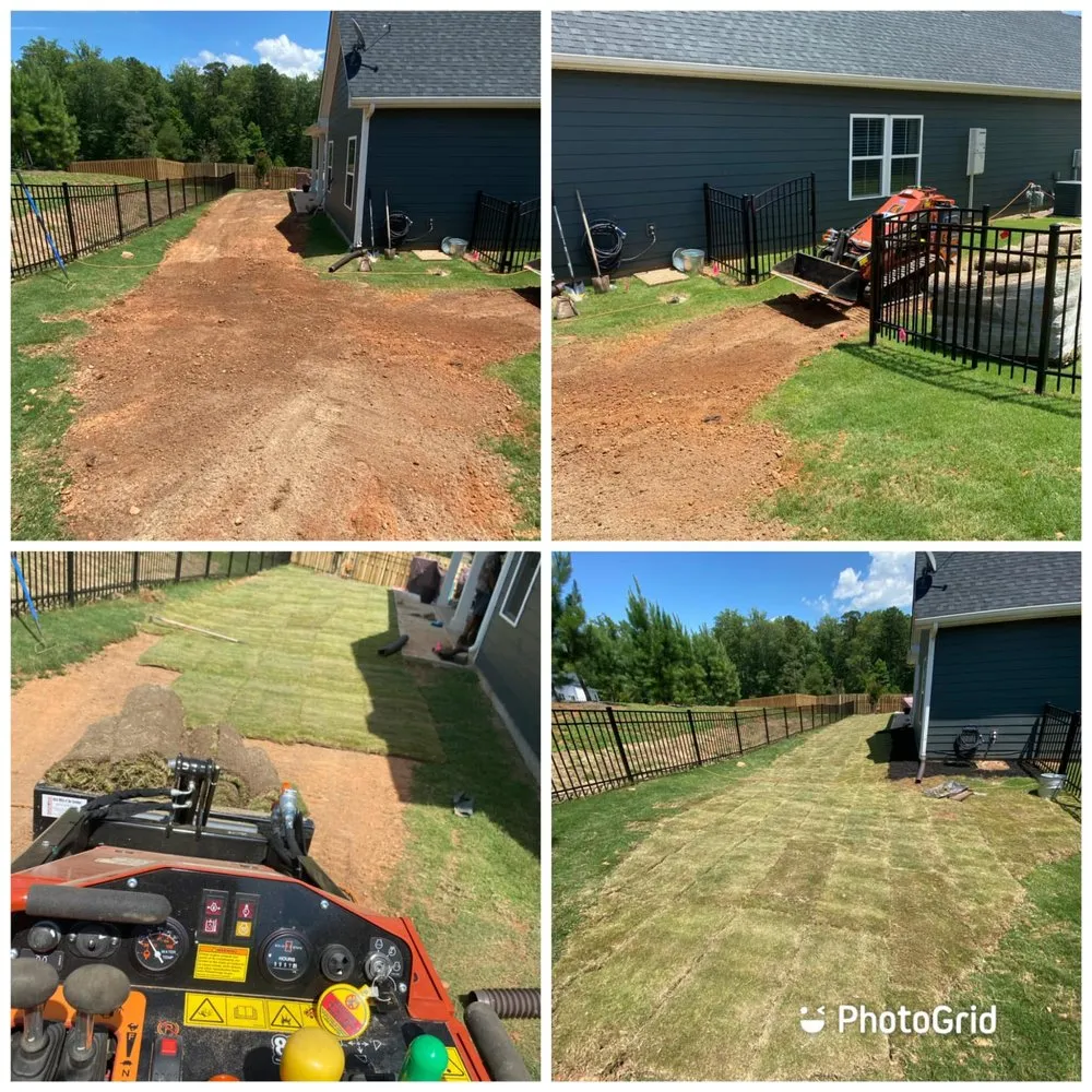 Professional landscape installation in Simpsonville, SC by KB’s Lawn Care
