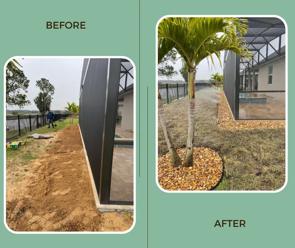 Custom garden landscaping with custom design across St. Cloud, FL - KC Landscaping