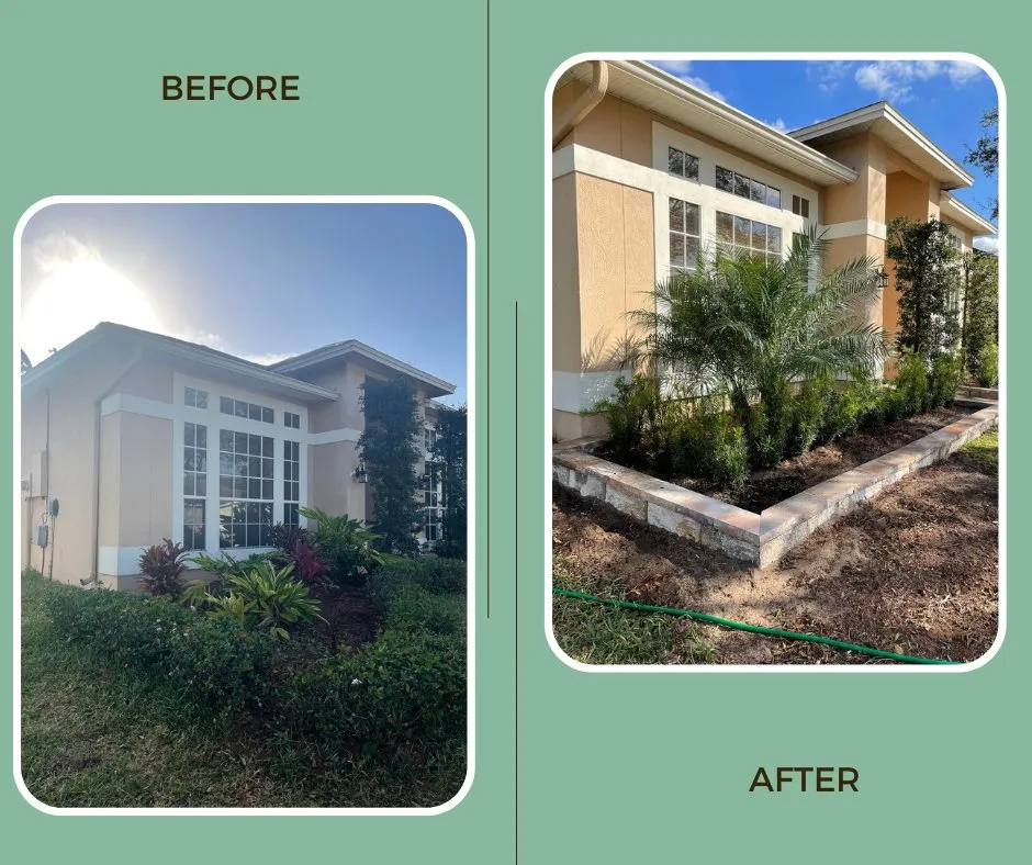 Custom yard cleanup service in St. Cloud, FL by KC Landscaping