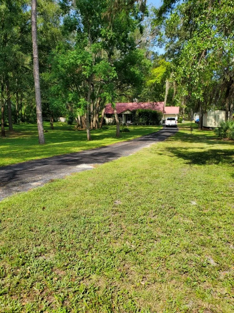 Local lawn mowing service with custom design in Live Oak, FL by K&C Mowing Service