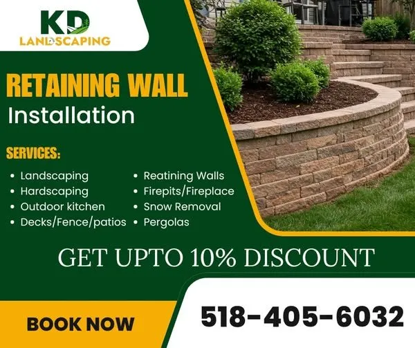 Trusted landscape installation for homes in Albany, NY by KD Landscaping Albany