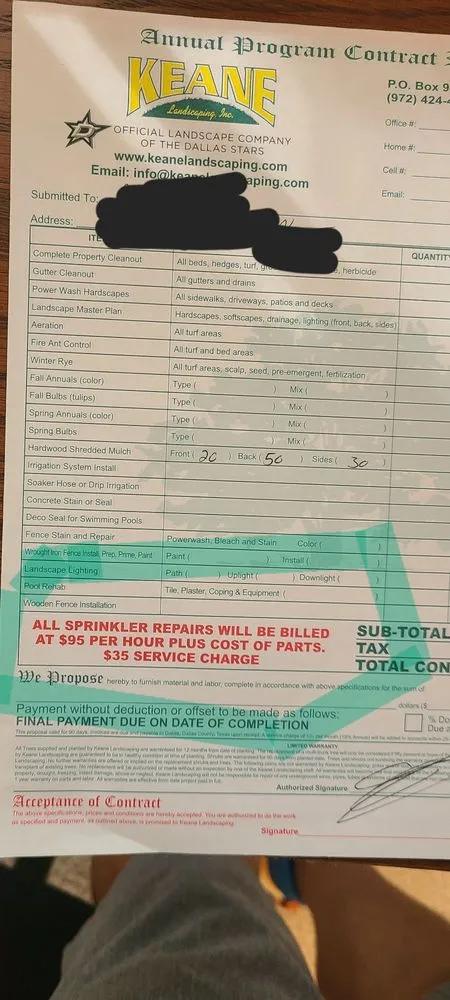 Custom landscaping services in Wylie, TX - Keane Landscaping