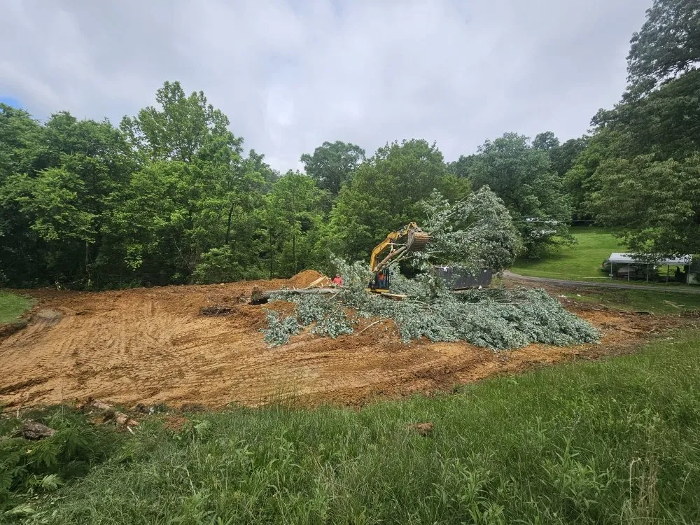 Top-rated residential landscaping for homes in Knoxville, TN by Keeble Hauling & Excavating