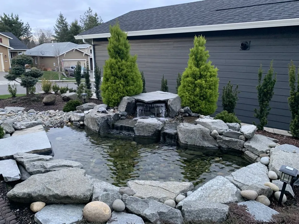 Custom lawn mowing service with custom design across Tumwater, WA - Keen Eye Landscaping