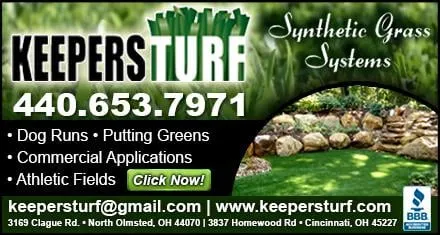 Local outdoor landscaping in North Olmsted, OH by Keepers Turf LLC