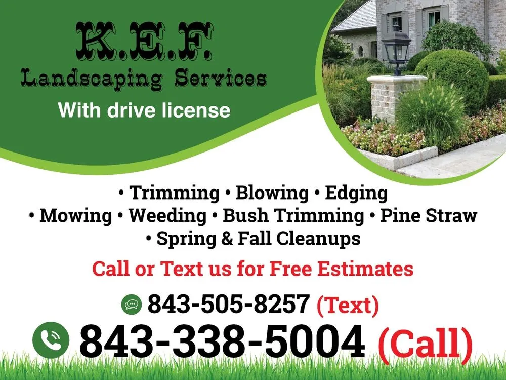 Trusted lawn care service in Ridgeland, SC - K.E.F. Landscaping