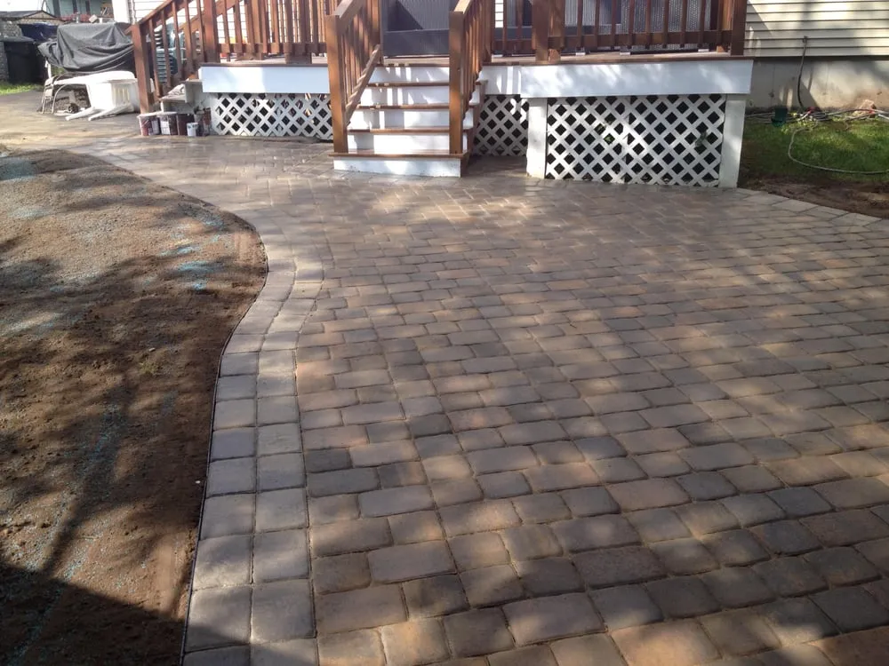 Custom garden landscaping in Stoughton, MA by Keith White Landscaping