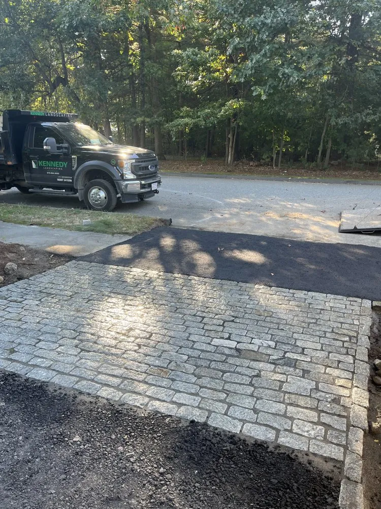 Professional lawn mowing service with custom design across Tewksbury, MA - Kennedy Landscaping