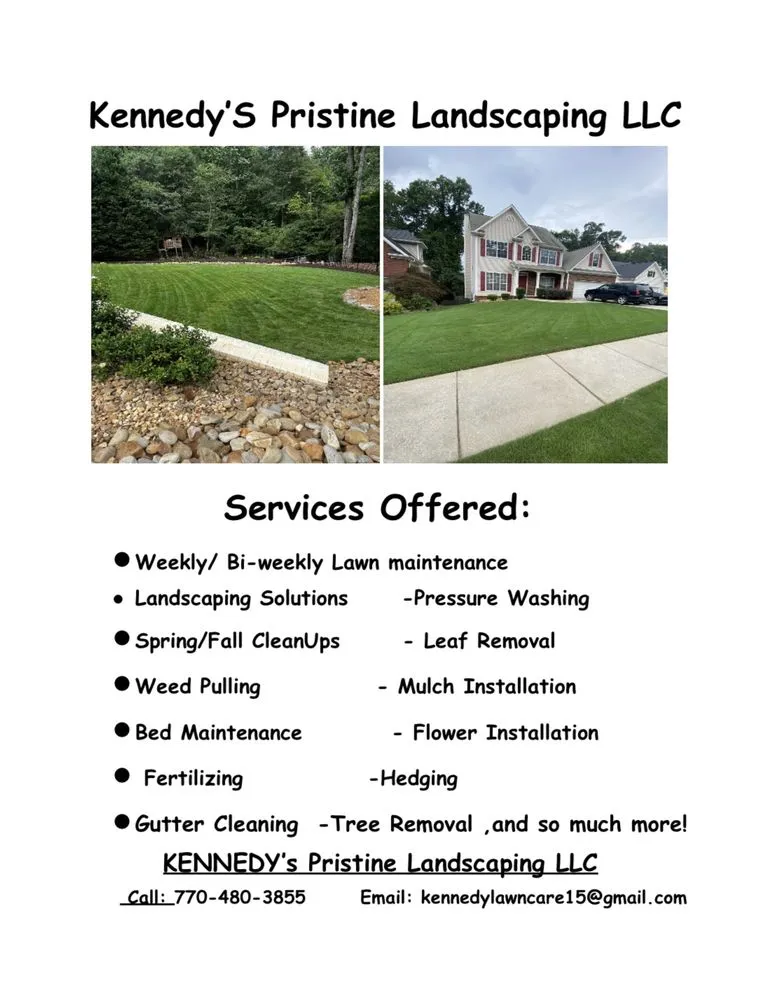 Reliable landscape design in Newnan, GA by Kennedy’s Pristine Landscaping Services