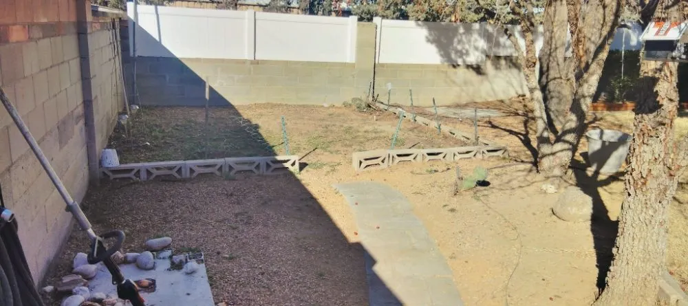 Custom yard cleanup service for outdoor upgrades in Albuquerque, NM by Kennys Landscaping