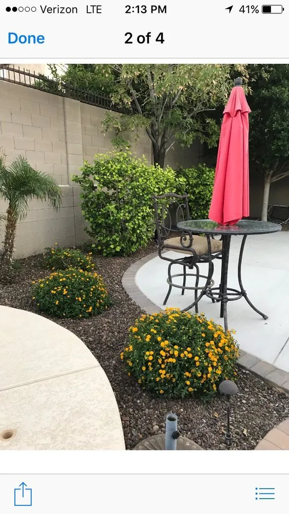Local landscape installation in Phoenix, AZ by Kenny's Lawn Service