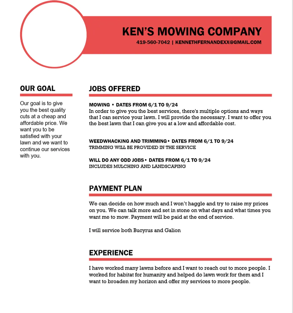 Reliable lawn mowing service experts serving Galion, OH - Ken's Mowing Company