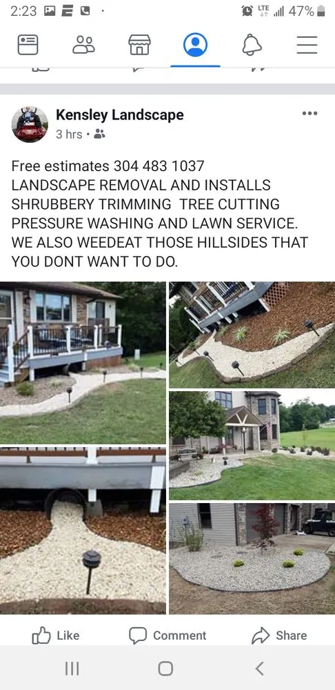 Custom outdoor landscaping experts serving Parkersburg, WV - Kensleys Creations Lawn & Landscapes