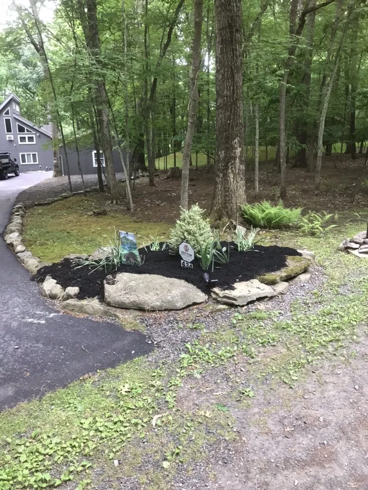 Affordable lawn mowing service with custom design in Stroudsburg, PA by Kern Property Service