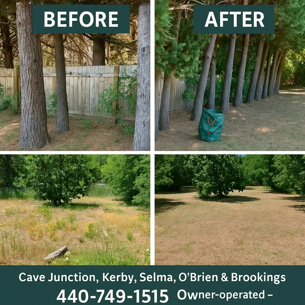 Professional landscaping services for beautiful yards in Kerby, OR by Kerry Smith Lawn and Yard Maintenance