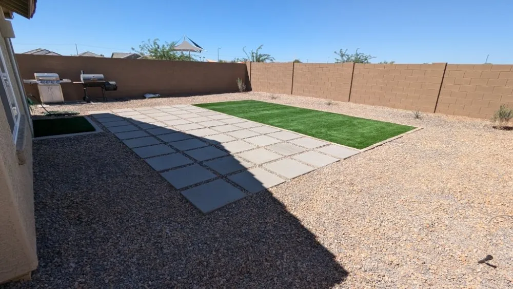 Custom residential landscaping with custom design in Florence, AZ by Kesler Landscaping