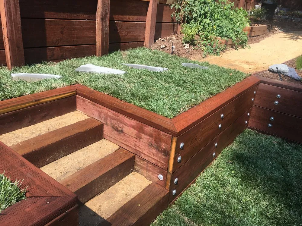 Custom landscape installation for beautiful yards in Oakland, CA by Kevin's Gardening Service