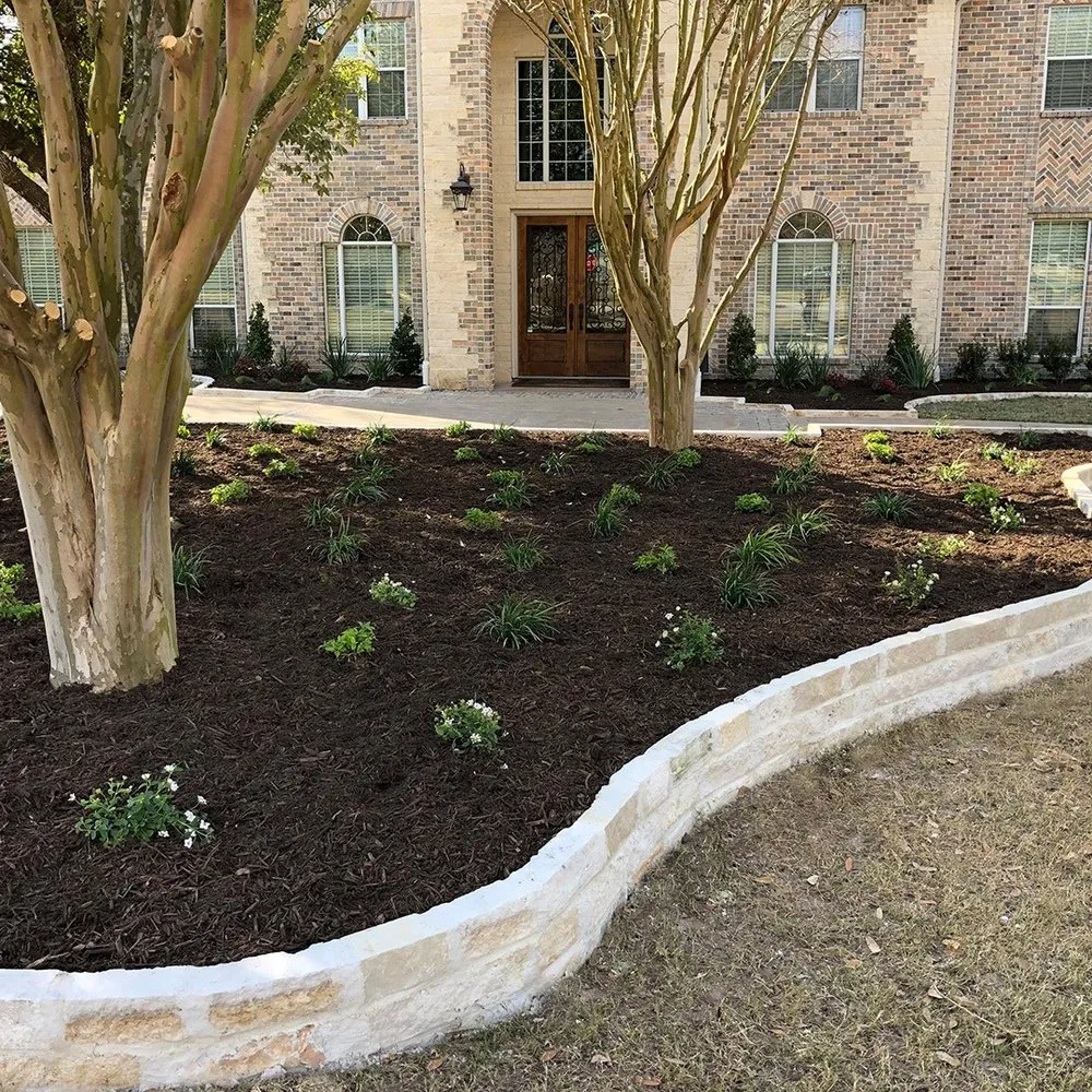 Custom garden landscaping for outdoor upgrades in College Station, TX by Kevin's Landscapes