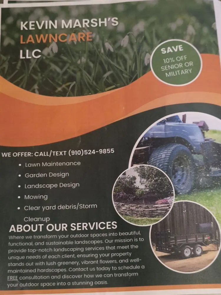 Expert garden landscaping in Shallotte, NC by Kevin's Marsh's Lawn Care