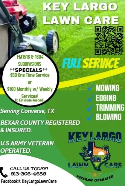 Expert outdoor landscaping in Converse, TX by Key Largo