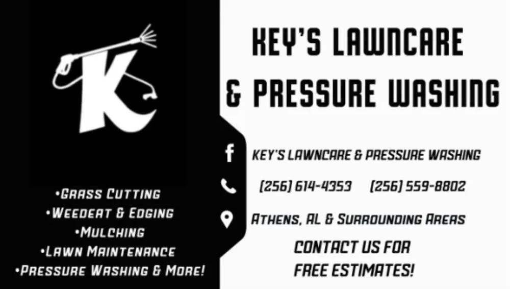 Trusted outdoor landscaping with custom design across Athens, AL - Key’s Lawncare & Pressure Washing