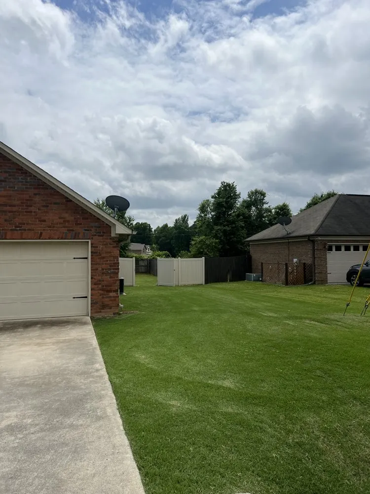 Local lawn mowing service with custom design in Athens, AL by Key’s Lawncare & Pressure Washing