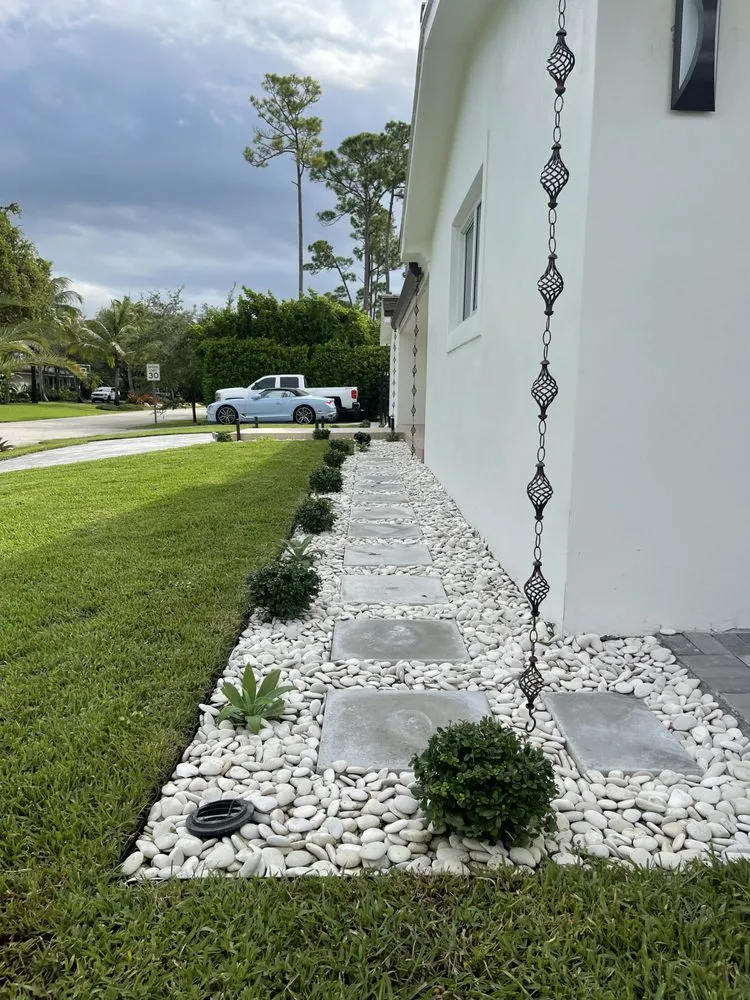 Custom lawn mowing service for outdoor upgrades in Islamorada, FL by Keyscape Landscape Design