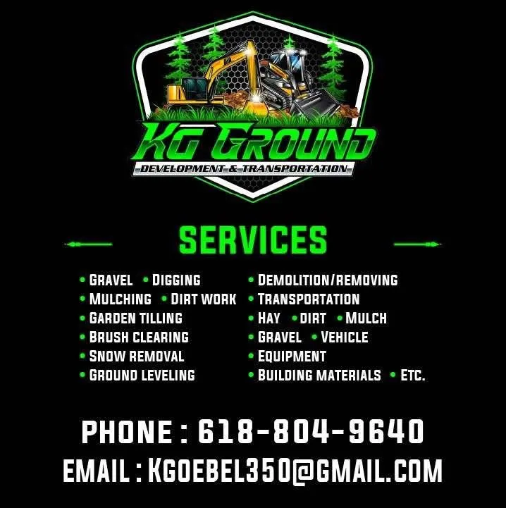 Local outdoor landscaping for residential properties in Newton, IL by KG Ground Development