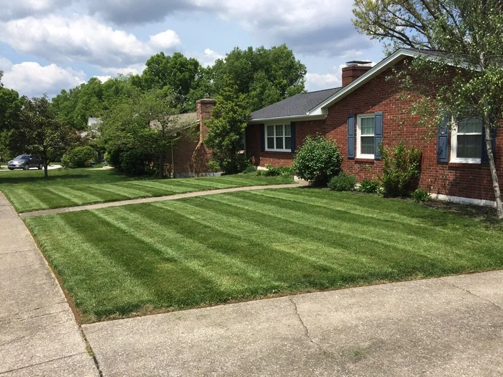 Trusted lawn mowing service for homes in Lexington, KY by Kickin' Grass Landscapes & Hardscapes