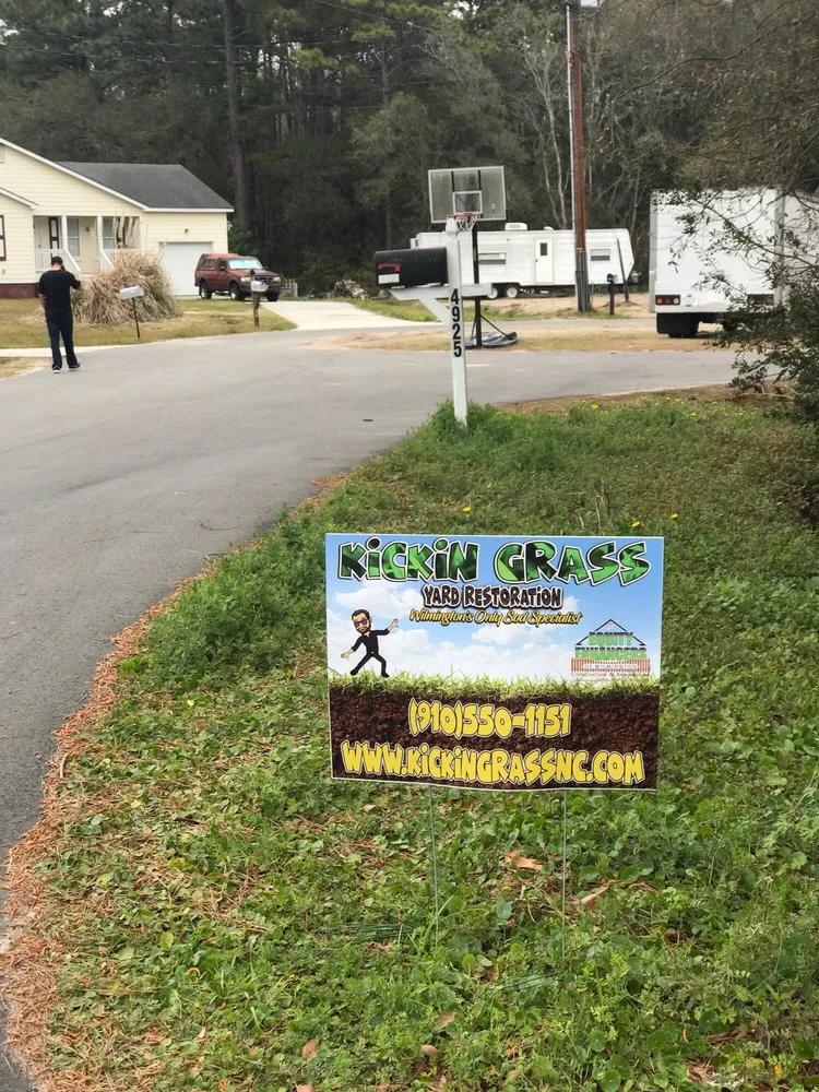 Affordable residential landscaping in Wilmington, NC by Kickin Grass