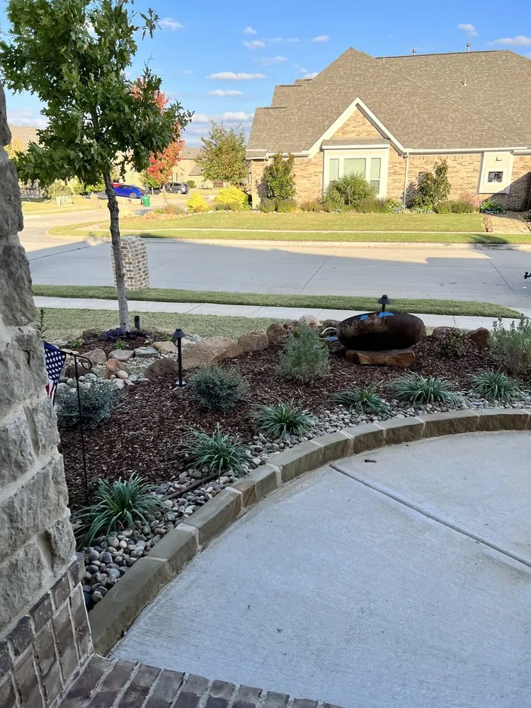 Local garden landscaping for residential properties in Rockwall, TX by Kidd's Exterior Solutions