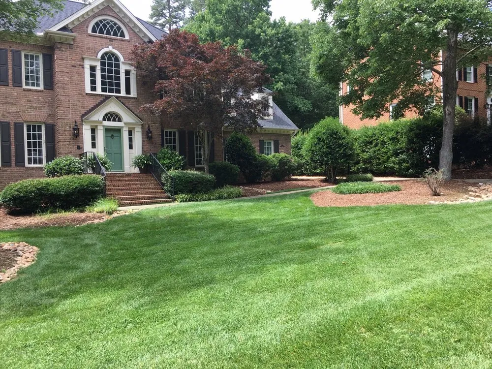 Reliable landscape installation for homes in Angier, NC by Kimbrells Landscaping