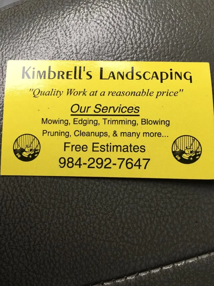 Trusted lawn mowing service in Angier, NC - Kimbrells Landscaping